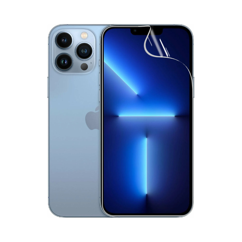 Гідрогелева плівка для iPhone 13 Pro Max, стійка до розтріскування - комплект з 2 шт., прозора + матова