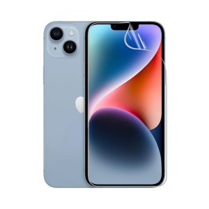 Гідрогелева плівка для iPhone 14 Plus, стійка до розтріскування - комплект з 2 шт., прозора + матова