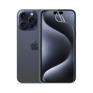 Гідрогелева плівка для iPhone 15 Pro Max, стійка до розтріскування - комплект з 2 шт., прозора + матова