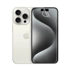Гідрогелева плівка для iPhone 15 Pro, стійка до розтріскування - комплект з 2 шт., прозора + матова