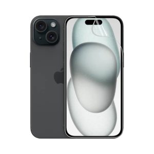Гідрогелева плівка для iPhone 15, стійка до розтріскування - комплект з 2 шт., прозора + матова