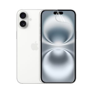 Гідрогелева плівка для iPhone 16 Plus, стійка до розтріскування - комплект з 2 шт., прозора + матова