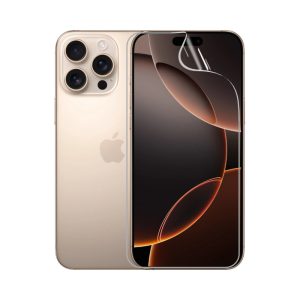 Гідрогелева плівка для iPhone 16 Pro Max, стійка до розтріскування - комплект з 2 шт., прозора + матова
