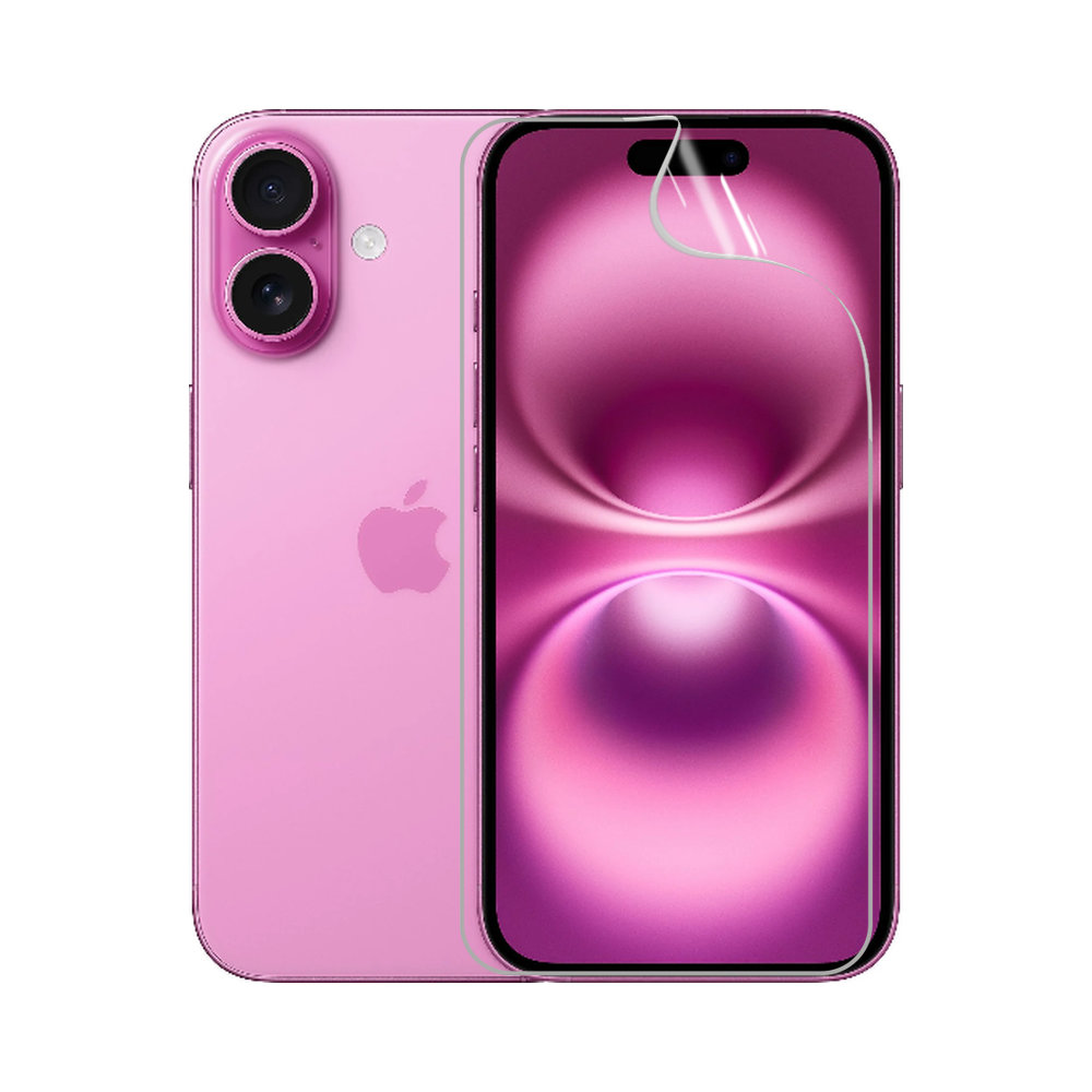Гідрогелева плівка для iPhone 16, стійка до розтріскування - комплект з 2 шт., прозора + матова