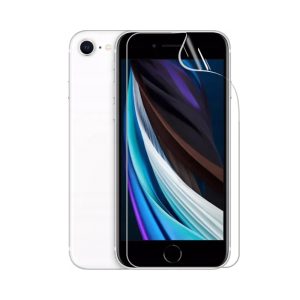 Гідрогелева плівка для iPhone SE (2-го покоління 2020), стійка до розтріскування - комплект з 2 шт., прозора + матова