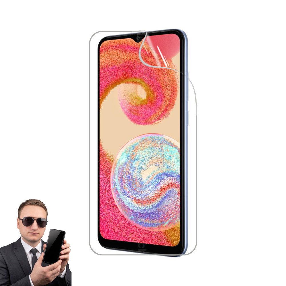 2x гідрогелева плівка на екран Samsung Galaxy A04e, матова та прозора