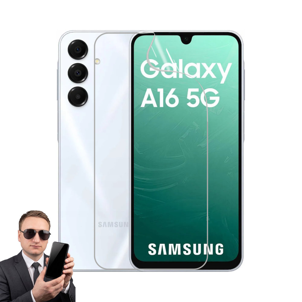 2x гідрогелева плівка на екран Samsung Galaxy A16 5G, матова та прозора