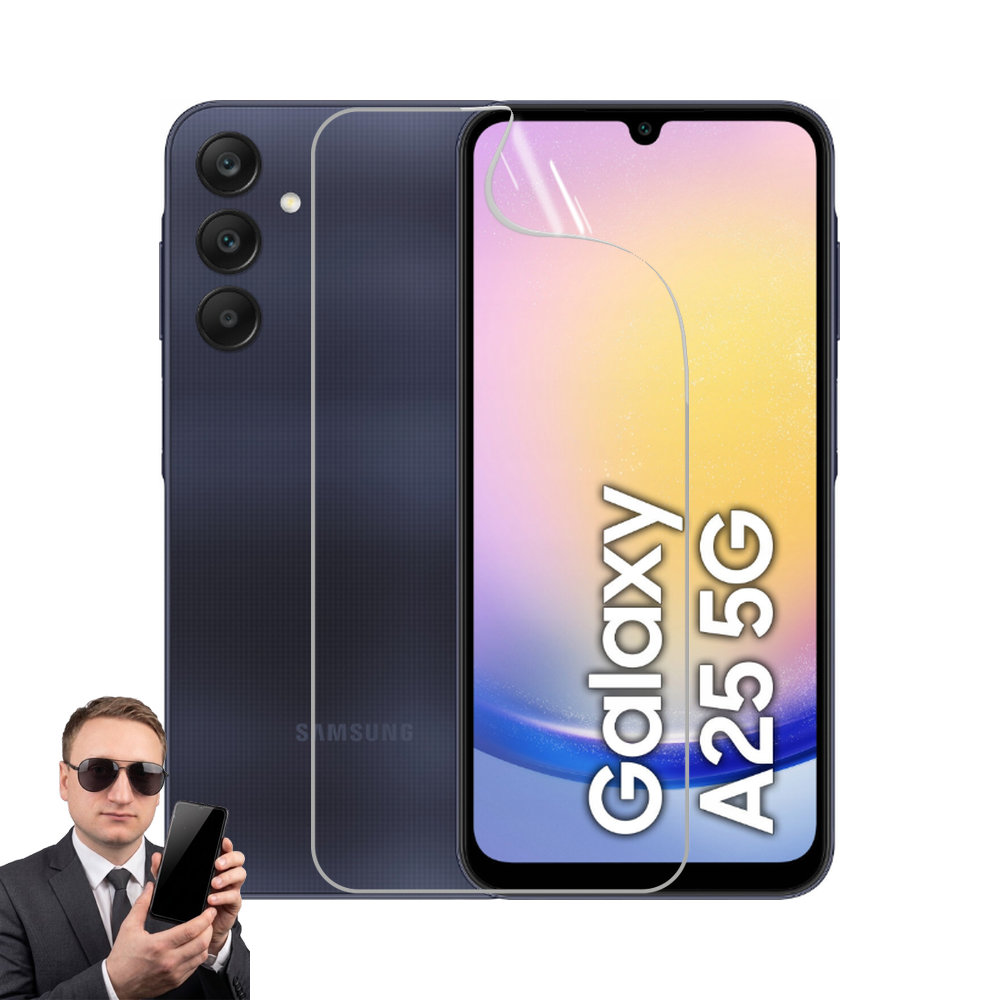 2x гідрогелева плівка на екран Samsung Galaxy A25 5G, матова та прозора