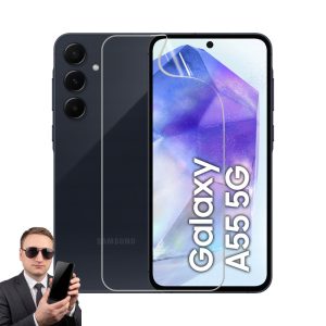 2x гідрогелева плівка на екран Samsung Galaxy A55 5G, матова та прозора