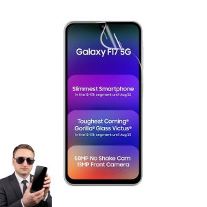 2x гідрогелева плівка на екран Samsung Galaxy F17 5G, матова та прозора