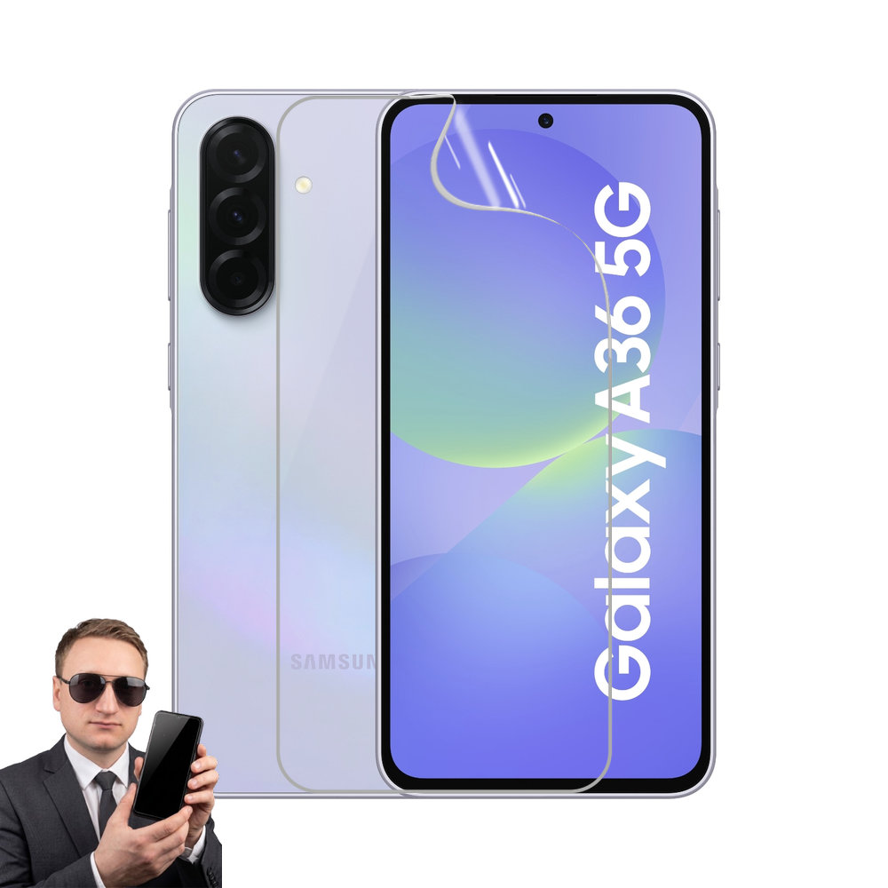 2x гідрогелева плівка на екран Samsung Galaxy A36 5G, матова та прозора