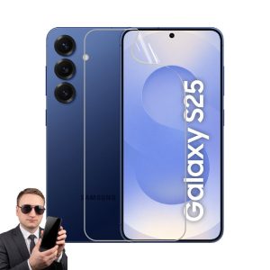 2x гідрогелева плівка на екран Samsung Galaxy S25, матова та прозора