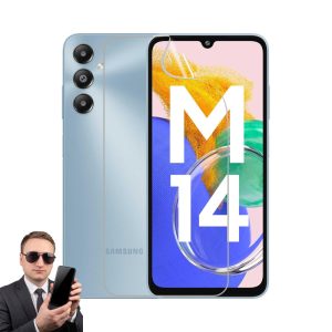 2x гідрогелева плівка на екран Samsung Galaxy M14 5G, матова та прозора