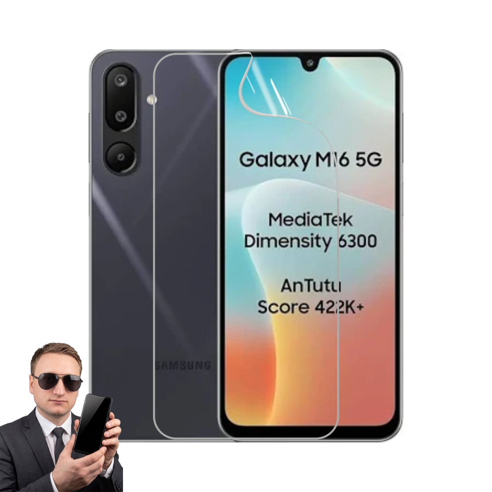 2x гідрогелева плівка на екран Samsung Galaxy M16 5G, матова та прозора