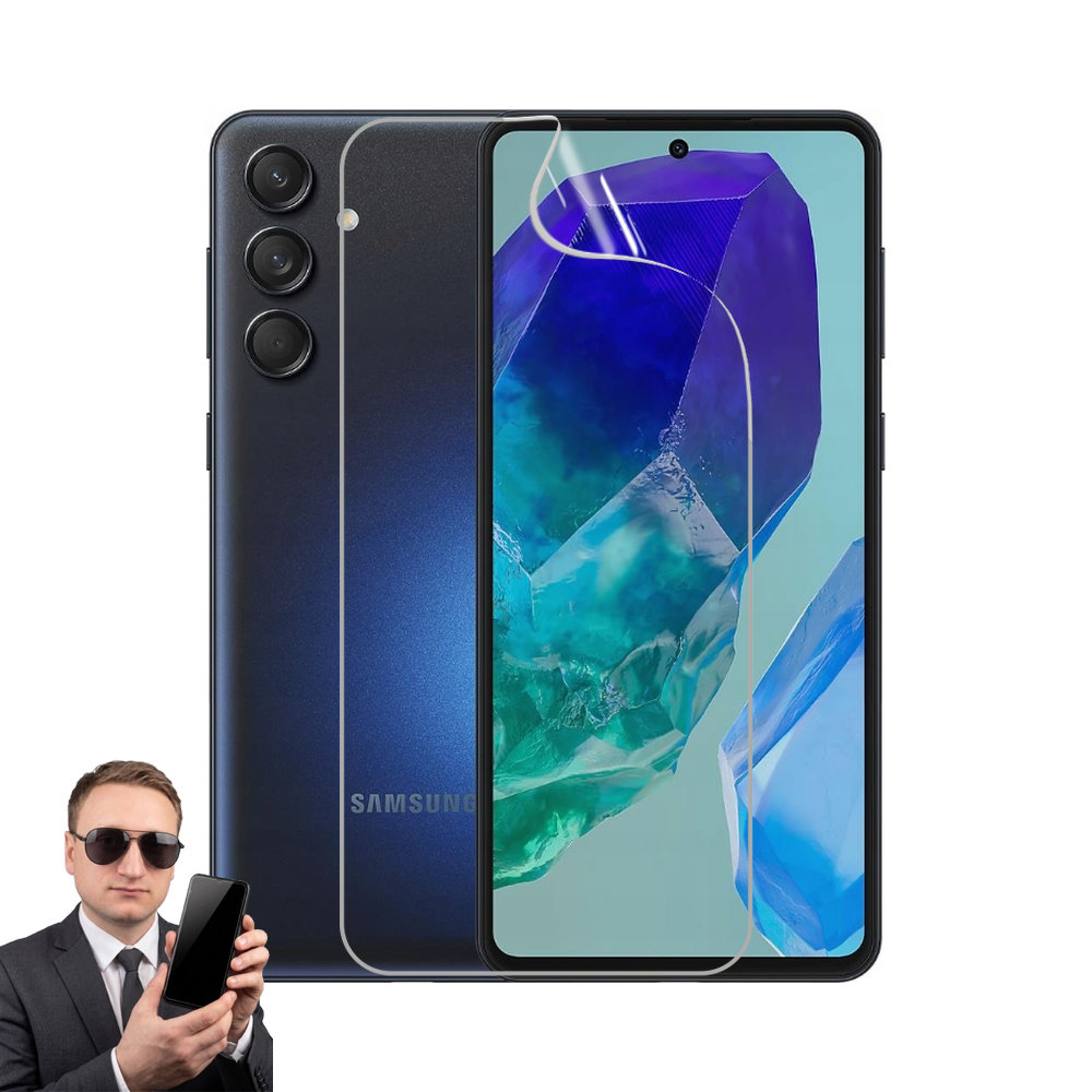 2x гідрогелева плівка на екран Samsung Galaxy M55 5G, матова та прозора