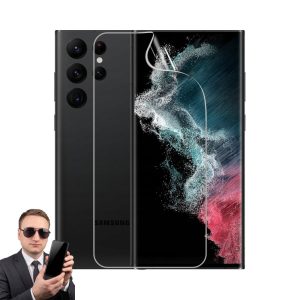 2x folia hydrożelowa na ekran Samsung Galaxy S22 Ultra matowa i przezroczysta