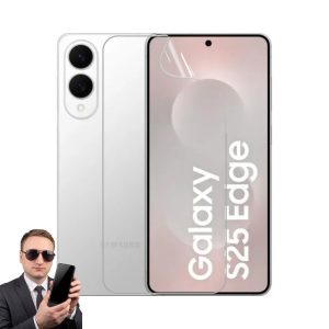2x гідрогелева плівка на екран Samsung Galaxy S25 Edge, матова та прозора