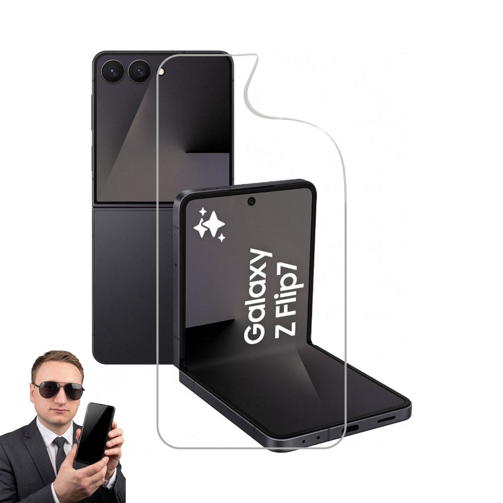 2x гідрогелева плівка на екран Samsung Galaxy Z Flip7, матова та прозора